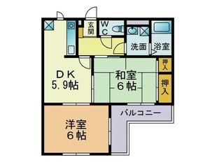 オータムビレッジＩの物件間取画像